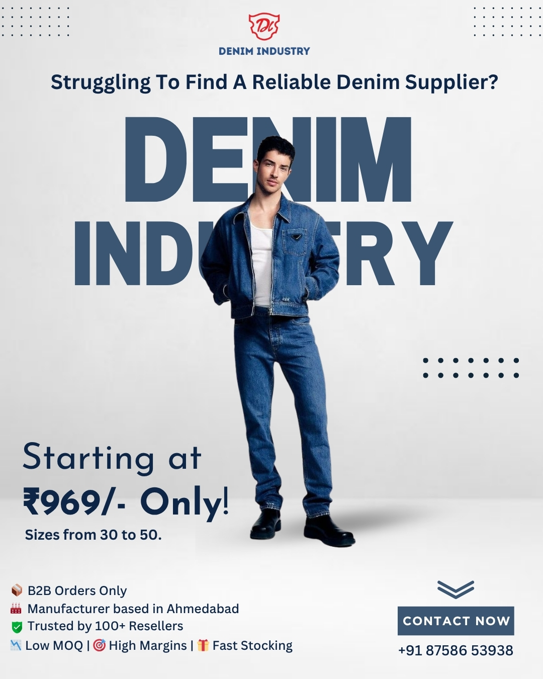 Professional Denim Industry Advertisement Design by Click Cameo